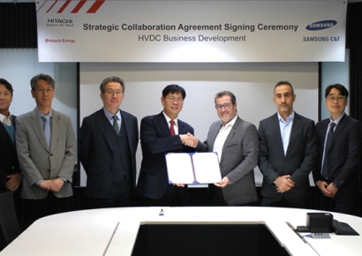 삼성물산, 글로벌 초고압직류송전 시장 공략…히타치에너지와 업무협약