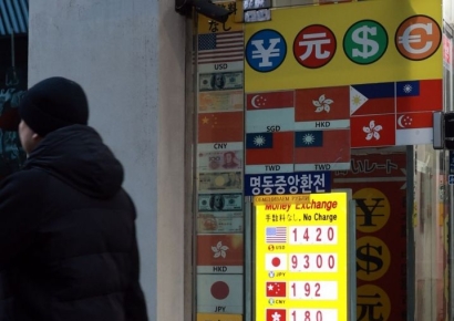 尹리스크에 추락하는 원화, 1450원도 위태