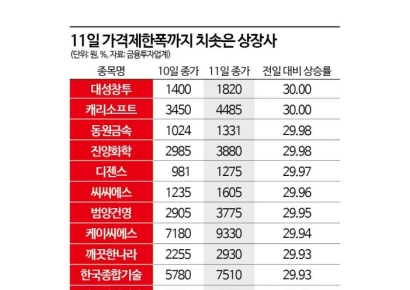 '꺼지지 않는 열풍' 정치 테마주, 지인서 정책으로 확대