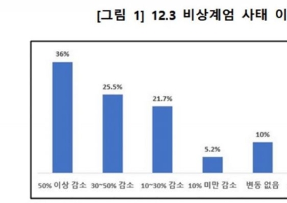 소상공인 10명 중 9명 "비상계엄 이후 매출 줄었다"