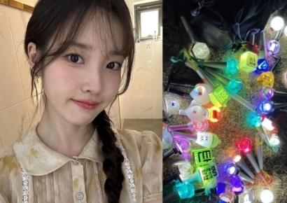 '통 큰' 아이유, 집회참석자 위해 5곳 700개 선결제…"언 손 따뜻해지길"