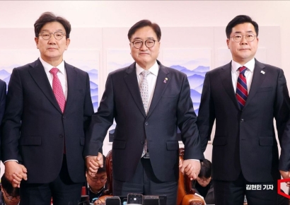 고성 오간 국힘·민주 원대 회동…헌법재판관 임명·내란국조 공방만(종합)