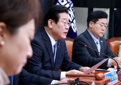 [포토] 이재명 "한 대행 거부권 남발 유감… 특검법 신속 공포하라"