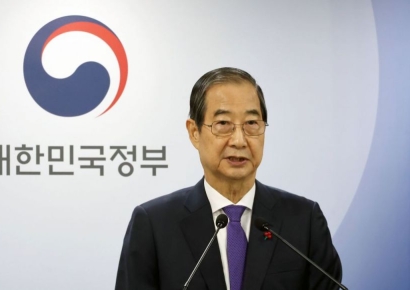 [속보]韓대행 "헌법재판관 임명 포함 대통령 고유권한 행사 자제해야"