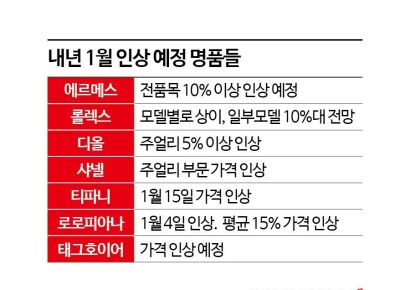 [럭셔리월드]"살 사람은 산다"…새해만 되면 꼭 오르는 명품 가격
