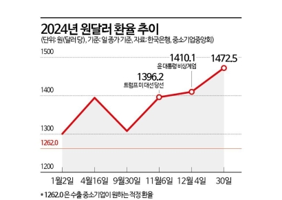 2025년 경제 최대 리스크 '환율', 중소기업부터 덮친다