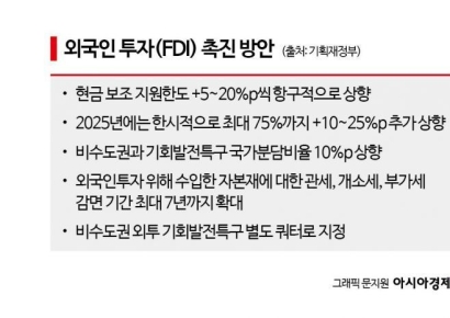 [2025 경제정책]외투기업 韓 투자시 최대 75%까지 보조금 지원