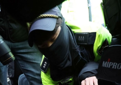 [포토] 경찰 관저앞 윤대통령 지지자 해산