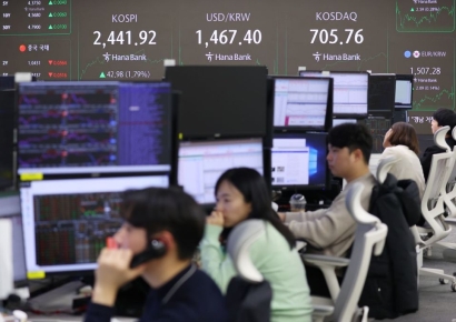 반도체·이차전지株 '들썩'…코스피 6일만에 반등, 2440선 마감