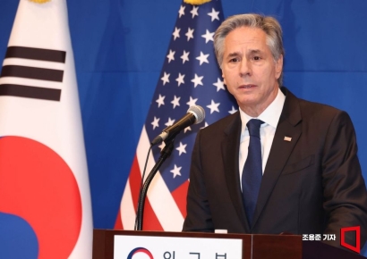 [포토] 발언하는 토니 블링컨 미 국무장관