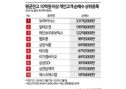 고환율·계엄사태에도…국장에 남은 10억 부자들이 사들인 종목