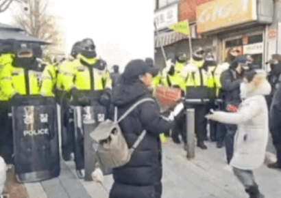 "선처 없다"…尹 탄핵 촉구하던 여성, 일면식 없는 행인에 뺨 맞아