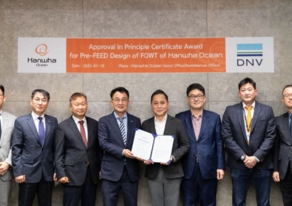 한화오션, 해상풍력 하부 부유체 자체 모델 개발 성공