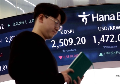 [포토] 코스피 하락, 환율 상승 출발
