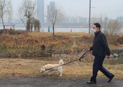"토리 보고 가겠다" 尹 체포 직전 반려견과 인사하고 샌드위치 만들어