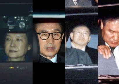 "제발 이번이 마지막이길"…역대 대통령들 구치소行 사진 화제