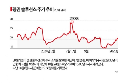 SKT 2800억원 투자한 美 AI데이터센터 기업, 주가 30% 내리막  