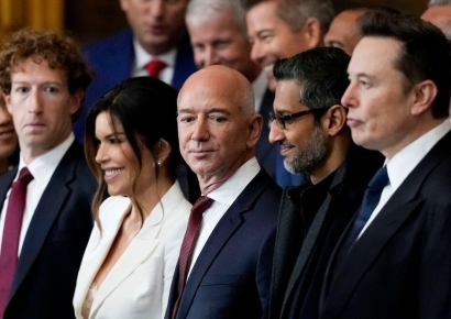 취임식서 '상석' 앉은 빅테크 거물들…트럼프 눈도장 찍으려 교회 예배도