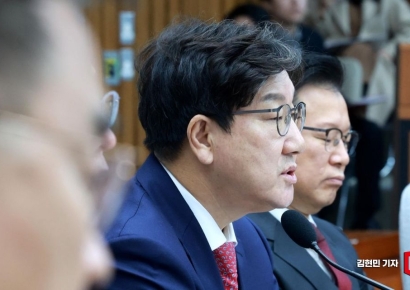 [포토] 권성동 "국민의힘, '부정선거' 동의 안 해"