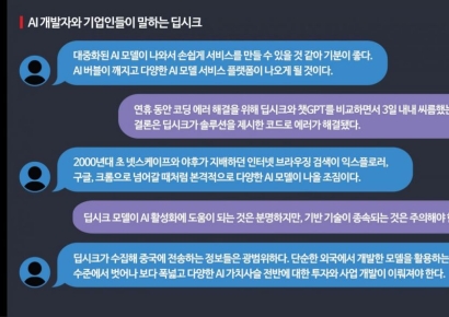 딥시크 84만회 다운로드…개발자들 "선택지 넓어졌지만 中 종속 우려"