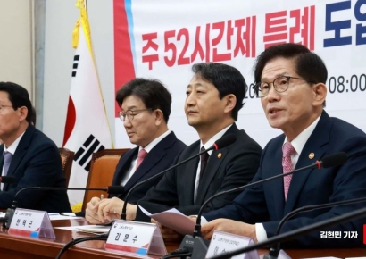 [포토] 반도체특별법 당정 협의서 발언하는 김문수 장관