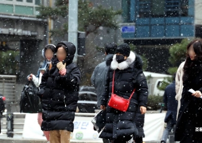 [포토] 눈 내리는 서울도심