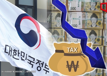 3년연속 세수펑크…본예산 比 부가가치세 8.8조·법인세 3.9조 덜 걷혀(종합) 
