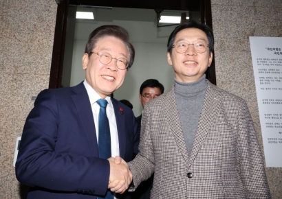 [속보] 이재명, 13일 김경수 회동…통합 논의 속도