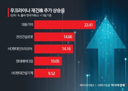 우크라 재건株 '불기둥'…트럼프 한마디에 울고 웃고