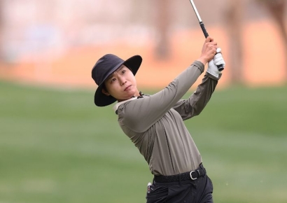 후원사 없는 이소미, 7언더파 몰아치기