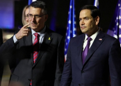 美국무장관, 이스라엘 첫 방문…트럼프 '가자 구상' 논의 주목