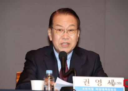 [포토] 질문에 답하는 권영세 비상대책위원장