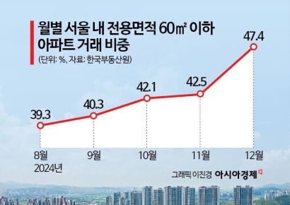 대출 규제 파장에 소형 아파트로 눈 돌린다