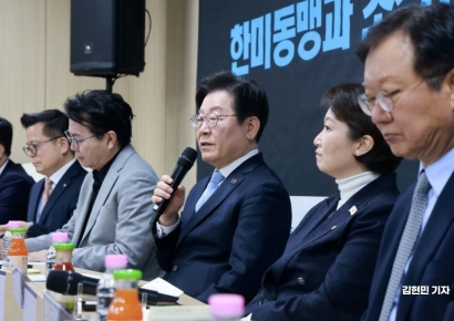 현대차 아산공장 찾은 이재명…트럼프發 관세폭탄 해법 논의