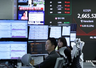 [포토] 상승세 멈춘 코스피