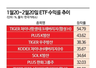 "딥시크가 불러온 中의 반등"…중국 ETF 수익률 신바람