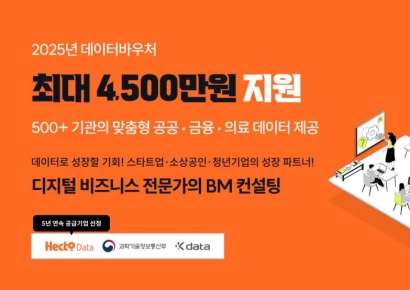 헥토데이터, 5년 연속 ‘데이터 바우처 지원사업 공급기업’ 선정