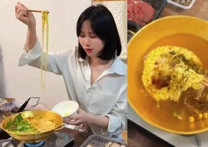 "금값 폭등하는데 어떻게"…1억짜리 '황금 냄비' 먹방 등장