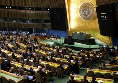 유엔, 러시아 규탄 결의안 채택… 美는 반대표 던져