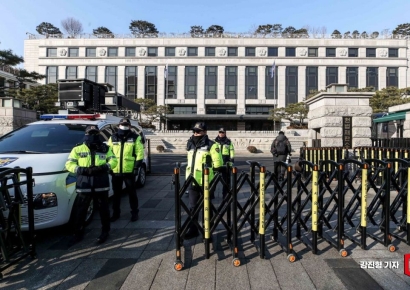 [포토] 윤 대통령 탄핵심판 마지막 변론 앞둔 헌법재판소