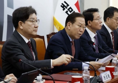 [포토] '임기 단축 개헌' 띄우는 국힘... "대통령 진정성 적극 지원"