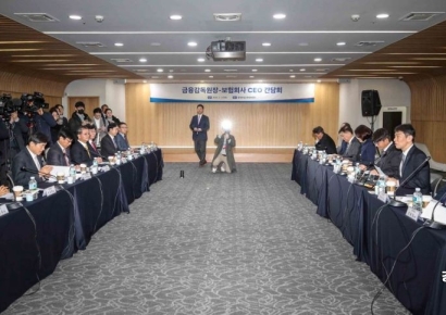 [포토] 금융감독원장-보험회사 CEO 간회
