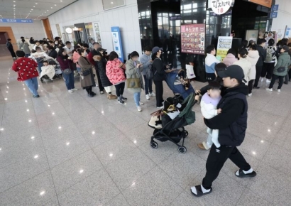 [포토] 맘앤베이비엑스포 입장 기다리는 긴줄
