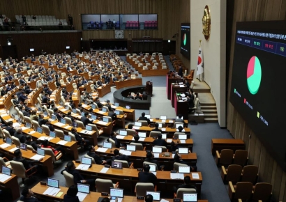 '명태균특검법' 국회 본회의 통과…찬성 182·반대 91·기권 1