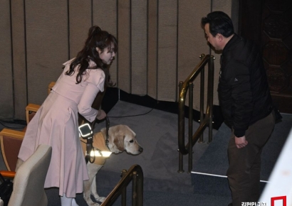 [포토] 김예지 “새 안내견 태백이 인사 드립니다”