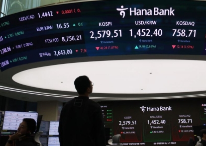 [포토] 코스피, 2600선 붕괴