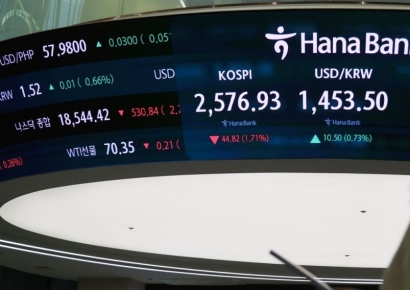 [포토] '다시 2,600 밑으로 빠진 코스피'