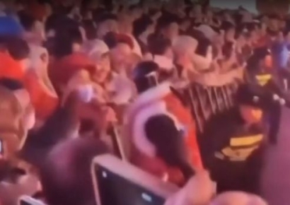 로봇에 손 내밀자 머리 '훅' 들이밀고 섬찟한 위협…관람객들 '화들짝'