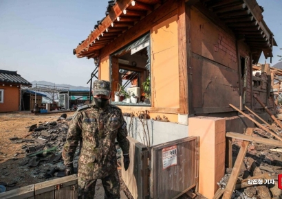 [포토] 포천 민가 오인 폭격 피해 현장