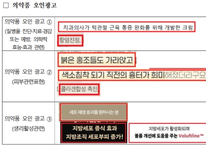 "바르는 보톡스·세포 재생"…화장품 허위·과대광고 144건 적발
